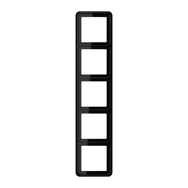 Рамка для вертикальной и горизонтальной установки, 5-кратная; черная
