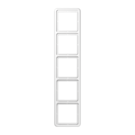 Рамка для вертикальной и горизонтальной установки, 5-кратная; белая