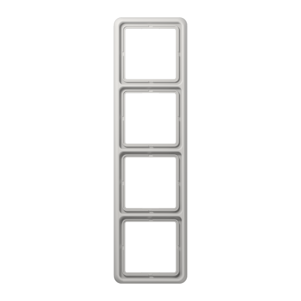 Рамка для вертикальной и горизонтальной установки, 4-кратная; светло-серая