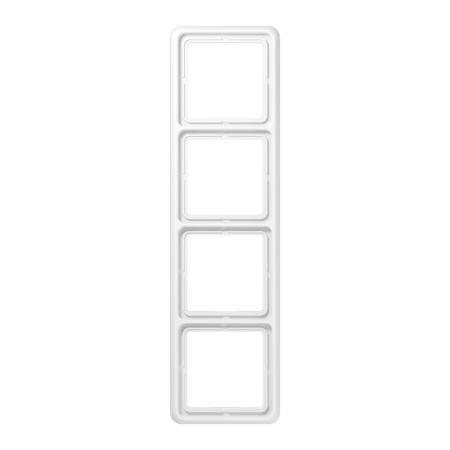 Рамка для вертикальной и горизонтальной установки, 4-кратная; белая