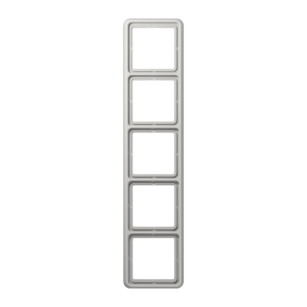 Рамка для вертикальной и горизонтальной установки, 5-кратная; светло-серая